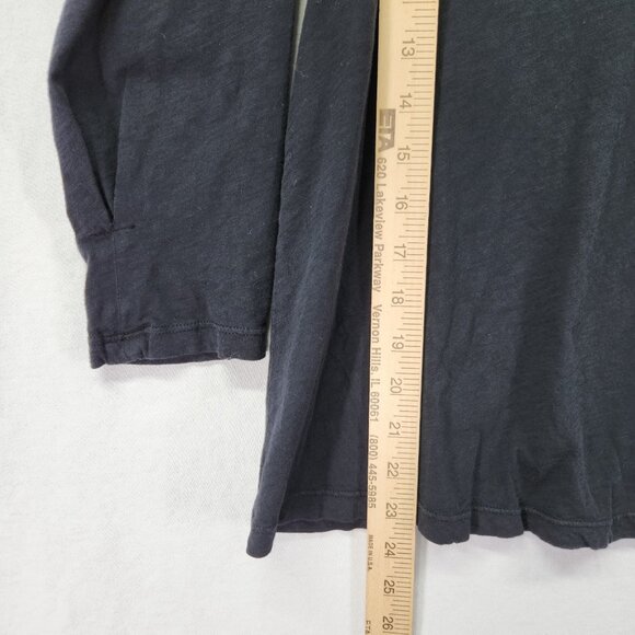 VELVET Graham & Spencer Angelina Black Top Small Pleated Quarter Puff Sleeve - Picture 5 of 11